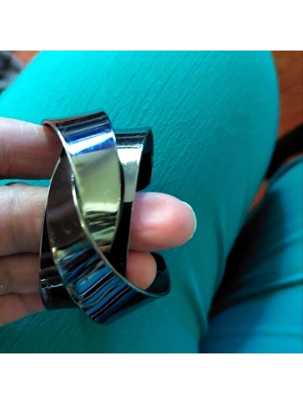 Vintage* Geometric Ribbon Cuff Bracelet